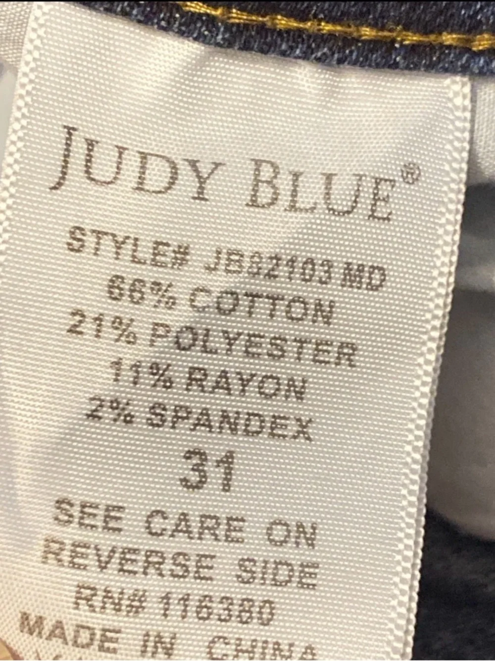 Judy Blue Women's Blue Denim Ankle Jeans - Picture 4 of 7